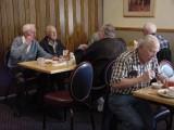 The late Frank Parker at far left, Jack Christensen enjoying his ice cream in foreground.&nbsp; Old Country Buffet, Shoreline, WA - 4/14/2005